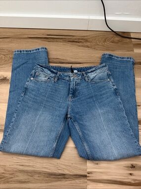 H&M Light Blue Straight-Leg Women's Jeans